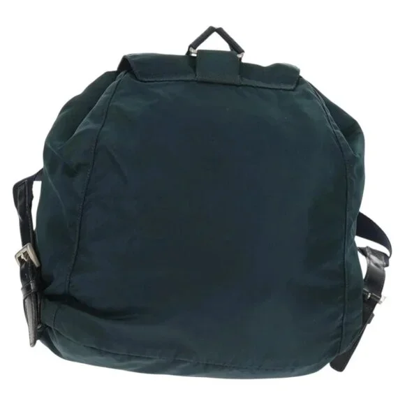 PRADA Backpack Nylon Blue Silver Auth 157773 - Picture 2 of 16